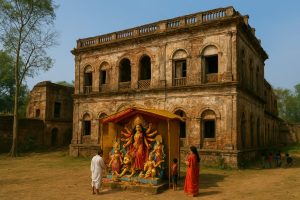 Discover the 356-year-old heritage of Jamsherpur Bagchi Bari Durga Puja in Nadia. A unique blend of tradition, history, and culture that connects past and present. নদীয়ার যমশেরপুর বাগচী বাড়ির দুর্গাপুজো ৩৫৬ বছরের ঐতিহ্য বহন করে চলেছে। এখানে ইতিহাস, সংস্কৃতি ও স্বাধীনতা আন্দোলনের স্মৃতি আজও বেঁচে আছে।
