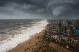 ঘূর্ণিঝড় ‘মন্থা’ (Cyclone Montha) ইতিমধ্যেই উপকূলীয় অঞ্চলগুলিতে তার প্রভাব বিস্তার শুরু করেছে। ভারতের আবহাওয়া দফতর (IMD) জানিয়েছে, এই সাইক্লোনের প্রভাবে দক্ষিণবঙ্গ ও উত্তরবঙ্গের বেশ কিছু জেলায়, ২৯ অক্টোবর, হালকা থেকে মাঝারি বৃষ্টির সম্ভাবনা রয়েছে। পাশাপাশি, উপকূলবর্তী এলাকাগুলিতে ভারী বৃষ্টিপাত ও ঘণ্টায় ৩৫ থেকে ৪৫ কিলোমিটার বেগে ঝোড়ো হাওয়া বইতে পারে বলে আশঙ্কা।