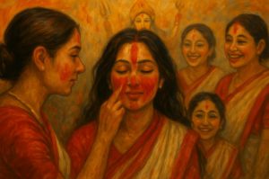 দুর্গাপুজোর সমাপ্তিতে শুভ বিজয়া দশমী ২০২৫ বাঙালির জীবনে নিয়ে এল আবেগ, মিলন আর নতুন সূচনার বার্তা। বিসর্জনের আবেগ, সিঁদুরখেলা, মিষ্টিমুখ আর শুভেচ্ছা বিনিময়ে মাতোয়ারা হল গোটা বাংলা।Shubho Bijoya Dashami 2025 marks the end of Durga Puja with emotions, togetherness, sindoor khela, sweets, and the hope of new beginnings across Bengal and beyond.