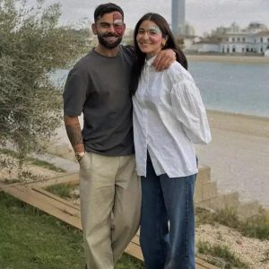 বিরাট কোহলি ও অনুষ্কা শর্মা। নিউ ইয়ার ২০২৬