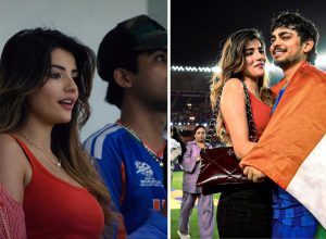 বিশ্বকাপ জয়ের সময় ভারতীয় ক্রিকেটারদের পাশে দেখা গিয়েছিল এক রহস্যময়ী তরুণীকে। পরে জানা যায় তিনি ঈশান কিশনের প্রেমিকা অদিতি হুন্ডিয়া। কে এই অদিতি? জানুন বিস্তারিত।During India’s World Cup victory celebration, a mystery woman seen with cricketers sparked curiosity. She was later identified as Ishan Kishan’s girlfriend Aditi Hundia, a model and Miss Diva winner.