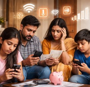 ভারতে মোবাইল রিচার্জের দাম বাড়ায় মধ্যবিত্ত ও দরিদ্র পরিবারে বাড়ছে আর্থিক চাপ। ডিজিটাল পরিষেবা নির্ভর জীবনে এই খরচ কীভাবে প্রভাব ফেলছে জানুন বিস্তারিত প্রতিবেদনে। Rising mobile recharge costs in India are putting financial pressure on middle-class and low-income families. Read the full report on how increasing telecom tariffs are affecting digital access and household budgets. Rising mobile recharge costs in India are putting financial pressure on middle-class and low-income families. Read the full report on how increasing telecom tariffs are affecting digital access and household budgets.