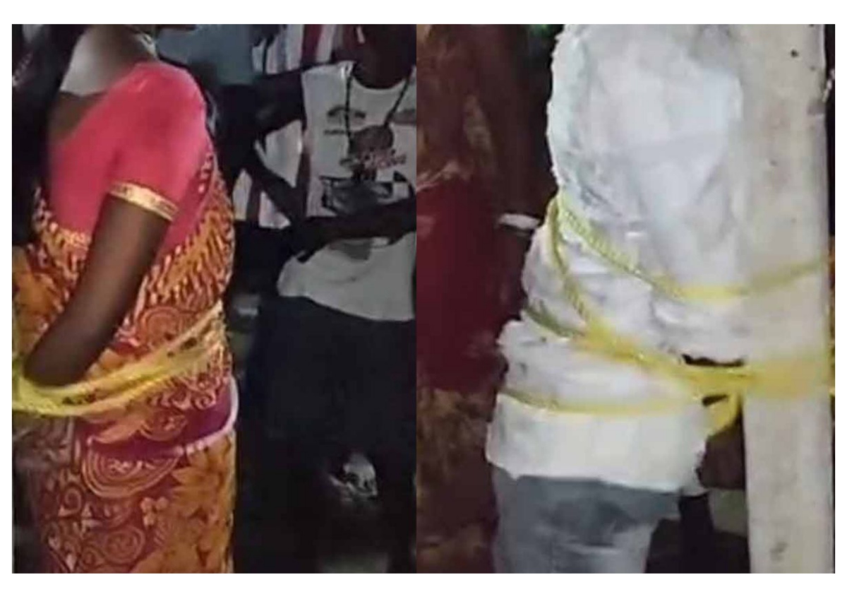পশ্চিম মেদিনীপুরের চন্দ্রকোনায় এক বিধবা যুবতী ও এক যুবককে ঘিরে চাঞ্চল্য (Chandrakona Widow Harassment)। সমাজমাধ্যমে পরিচয়ের পর দেখা করতে আসা ওই যুবককে নিয়ে যুবতীর শ্বশুরবাড়িতে পৌঁছনোর পরেই স্থানীয়দের একাংশ তাঁদের আটকে হেনস্থা করেছেন বলে অভিযোগ। রাস্তার ধারের একটি খুঁটিতে দু’জনকে বেঁধে মুখে চুন মাখানো হয় বলেও অভিযোগ উঠেছে। খবর পেয়ে চন্দ্রকোনা থানার পুলিশ ঘটনাস্থলে পৌঁছে দু’জনকে উদ্ধার করে থানায় নিয়ে যায়। তবে এখনও পর্যন্ত ওই ঘটনায় কারও গ্রেফতারির খবর নেই।