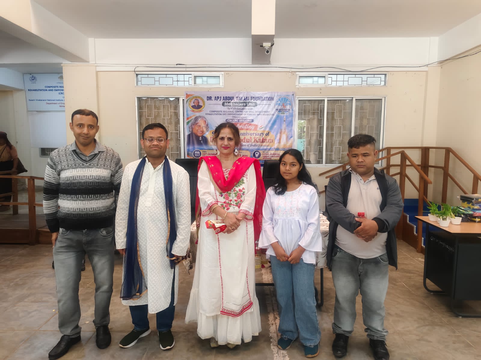 The Meghalaya Unit of the Dr APJ Abdul Kalam Foundation, in collaboration with CRC Dhankheti, Shillong, observed the 95th birth anniversary of former President of India and renowned scientist Dr APJ Abdul Kalam with a special programme dedicated to children with special needs.