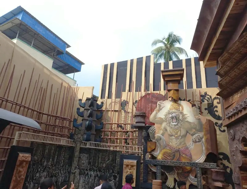 Barisha Club Durga Puja 2026 Kaalrekha theme inspired by ancient Indian pillar architecture